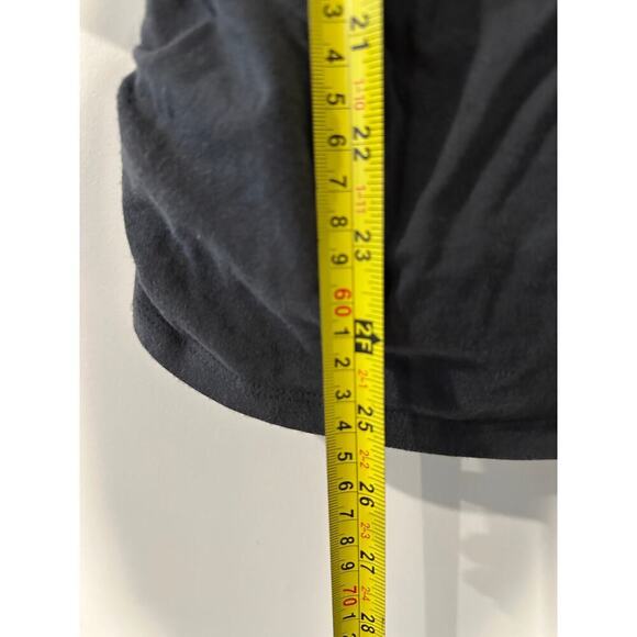 Michael Kors Size XL Gray Scoop Neck Stretch Side Zip Logo Work Office Blouse - Picture 6 of 8